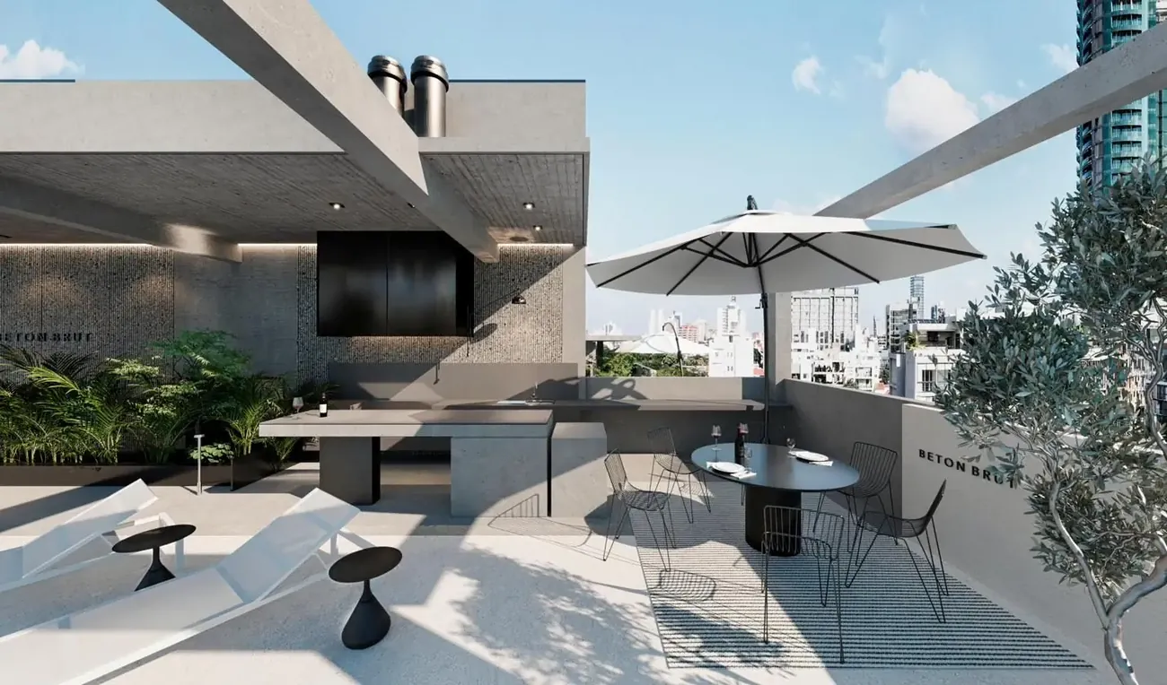 Terraza con churrasquera