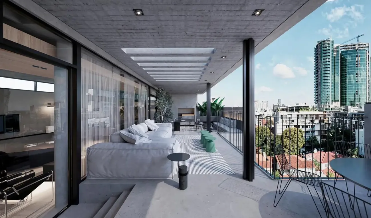 Béton Brut III — terraza en altura